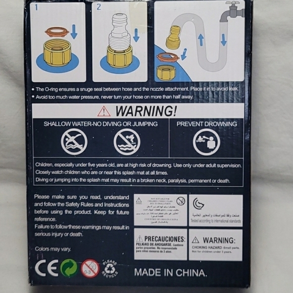 Scientoy 68" Space Themed Splash Pad for Kids - Picture 2 of 5